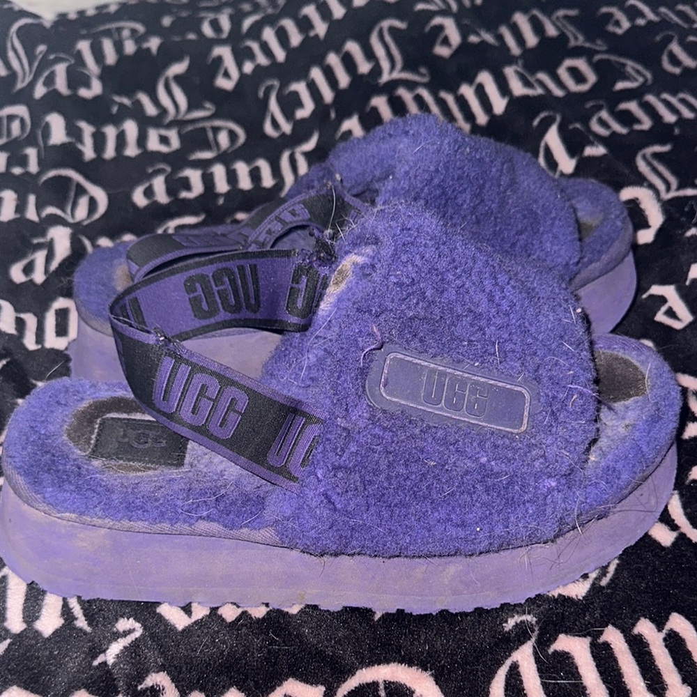 UGG Purple Cozy platform Slippers